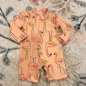 Carter's Flamingo Print Baby swim suit